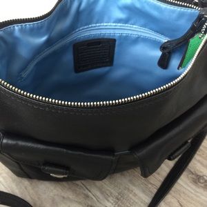 As new Coacher leather bag